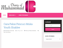 Tablet Screenshot of diaryofmuhammad.com